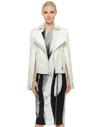 Sally Lapointe Leather Bomber Jacket