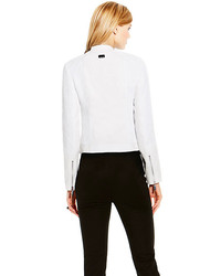 Vince Camuto White Faux Leather Jacket
