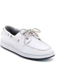 Sperry Topsider Shoes Cup White Leather