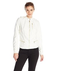 barst Christus Meetbaar Calvin Klein Tab Cuff Faux Leather Jacket, $159 | Amazon.com | Lookastic