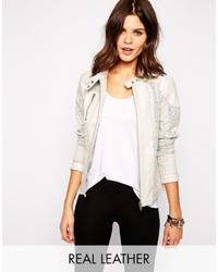 Yas Resist Leather Perforated Jacket