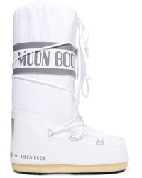 Moon Boot Shell And Faux Leather Snow Boots White