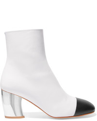 Proenza Schouler Two Tone Leather Boots White