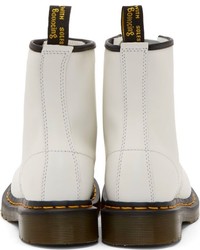 Dr. Martens White Leather 1460 W 8 Eye Boots