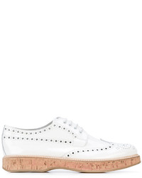 White Leather Brogues