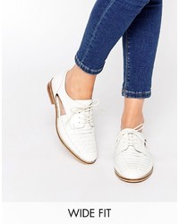 Asos Mailbox Wide Fit Leather Brogues