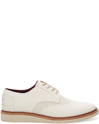 Toms Off White Leather Brogues