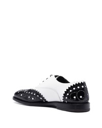 Moschino Punched Holes Leather Brogues