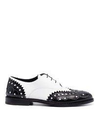 Moschino Punched Holes Leather Brogues