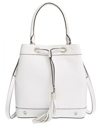 Milly Astor Pebbled Leather Bucket Bag