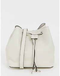 Pull&Bear Bucket Bag In White