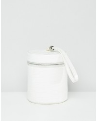 Missguided Croc Bucket Bag In White