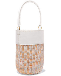 Kayu Lucie Leather And Straw Tote