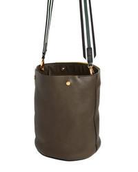 Marni Medium Grained Leather Bucket Bag