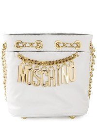 Moschino Small Logo Chain Bucket Bag