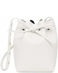 Mansur Gavriel Saffiano Mini Bucket Bag