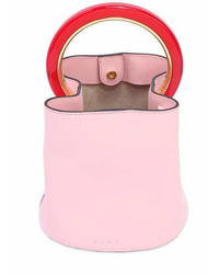 Marni Small Pannier Leather Bucket Bag