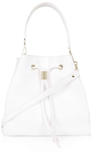 topshop leather bucket bag