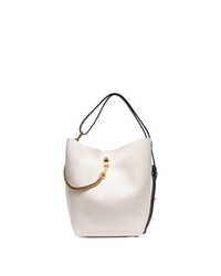 Givenchy White Gv Leather Bucket Bag
