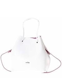 Hogan White Leather Bucket Bag
