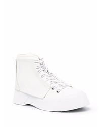 JW Anderson Logo Print Laces Ankle Boots