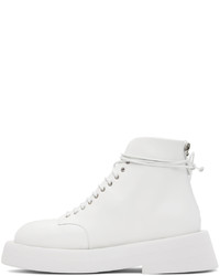Marsèll White Gomme Gommellone Boots