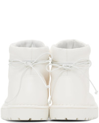 Marsèll White Gomme Pallottola Lace Up Boots