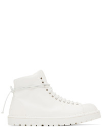 Marsèll White Gomme Pallottola Lace Up Boots