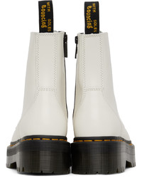 Dr. Martens White Jadon Lace Up Boots