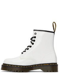 Dr. Martens White Patent 1460 Bex Boots