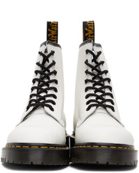 Dr. Martens White Patent 1460 Bex Boots