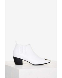 Jeffrey Campbell Jude Leather Bootie White
