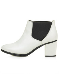 Topshop Madness Leather Chelsea Boots
