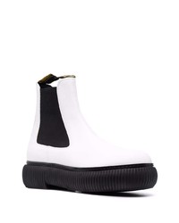 Lanvin Pull On Leather Ankle Boots