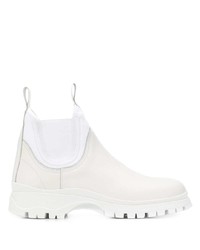 prada chelsea boots white