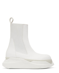 Rick Owens DRKSHDW White Abstract Beetle Boots