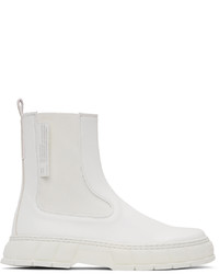 Viron White Apple Leather 1997 Chelsea Boots