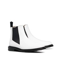 Atp Atelier White Clivia Chelsea Leather Boots