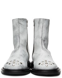 Andersson Bell White Fintonia Eyelet Boots