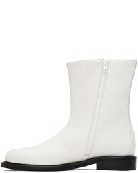 LE17SEPTEMBRE White Leather Boots