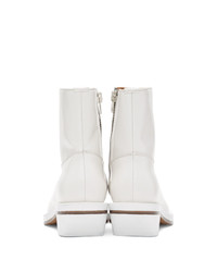ION White Squared Boots