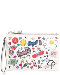 Anya Hindmarch All Over Wink Stickers Clutch