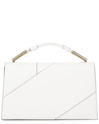 Jason Wu Charlotte Origami Leather Evening Clutch Bag White