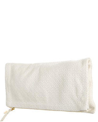 Clare Vivier Clare V Woven Leather Fold Over Clutch