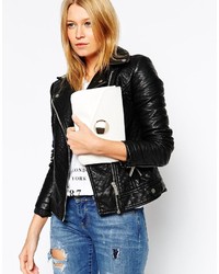 Asos Collection Clutch Bag With Oversized Stud