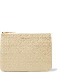 Comme des Garcons Comme Des Garons Embossed Leather Pouch Off White