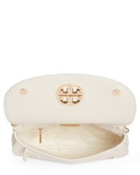 Tory Burch Jamie Convertible Leather Clutch White