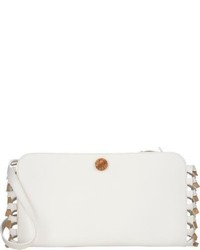 The Row Knotted Convertible Clutch White