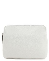 Rochas Leather Clutch With Snakeskin