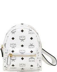 MCM Mini Faux Leather Backpack Pouch